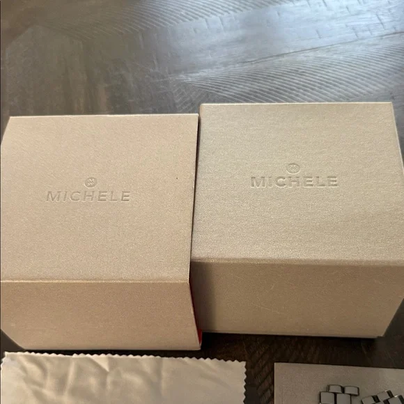 Michele Deco Zebra Ceramic Black and Silver  Chronograph Watch With Diamonds - Picture 9 of 9